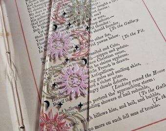 Celestial Sun & Moon Acrylic Bookmark | BookTok Gift