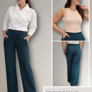Modern Minimal Capsule Wardrobe Sewing Pattern Set for Women – 3 PDF Patterns Bundle – Timeless Sewing Patterns