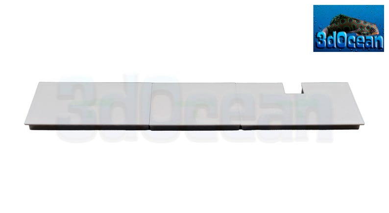 3D-utskrivna bakre kammarskydd passar Fluval Flex 15g akvarium Reef PETG Vit