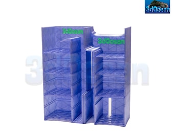 3D Gedruckt Media Korb Combo Einrichtung für Fluval Evo 13.5g Kammer 1 & 2 mit Kammer 2 Stecker + Laser Cut Media Pad Set NEUES Design