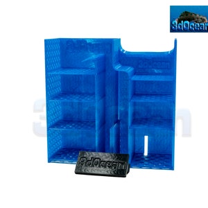 3Dプリントチャンバー1＆2メディアバスケット、Fluval Flex 15gバンドル用、フローディレクター内蔵、下部吸気カバー、Ch1パッドセット付属