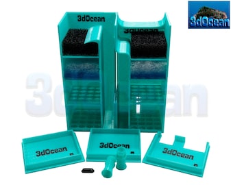 3d0cean 3D Printed Upgrade Kit: Fluval Evo 13.5g Media Basket, Nozzles & Covers