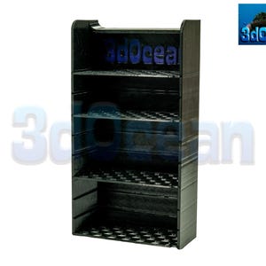 3d Printed Media Basket For Fluval Spec III V Evo 5g With 4 Shelves & Chamber Wall Plug + 2 Pads