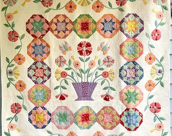 Flowers and Stones Pattern