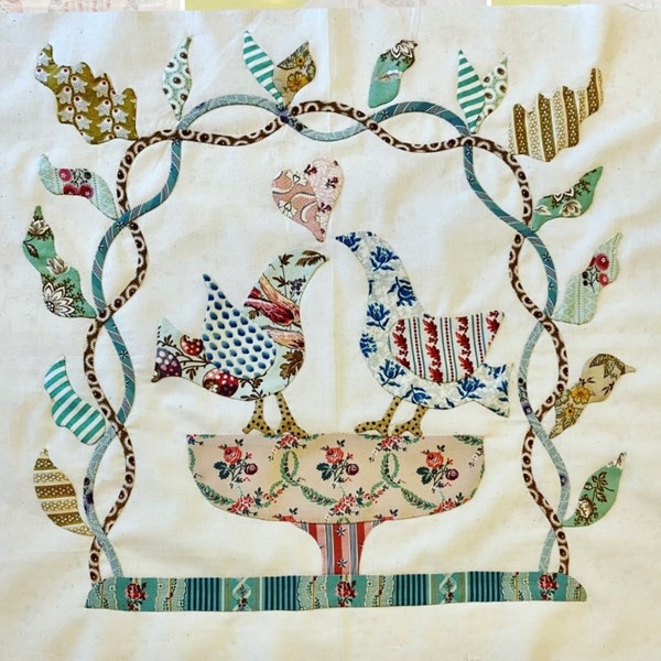 Entwined Love Birds Quilt Pattern