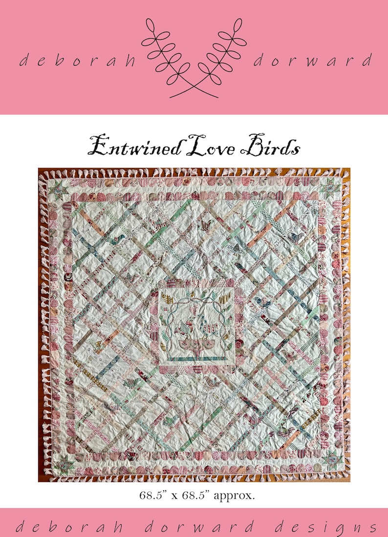 Entwined Love Birds Quilt Pattern Etsy