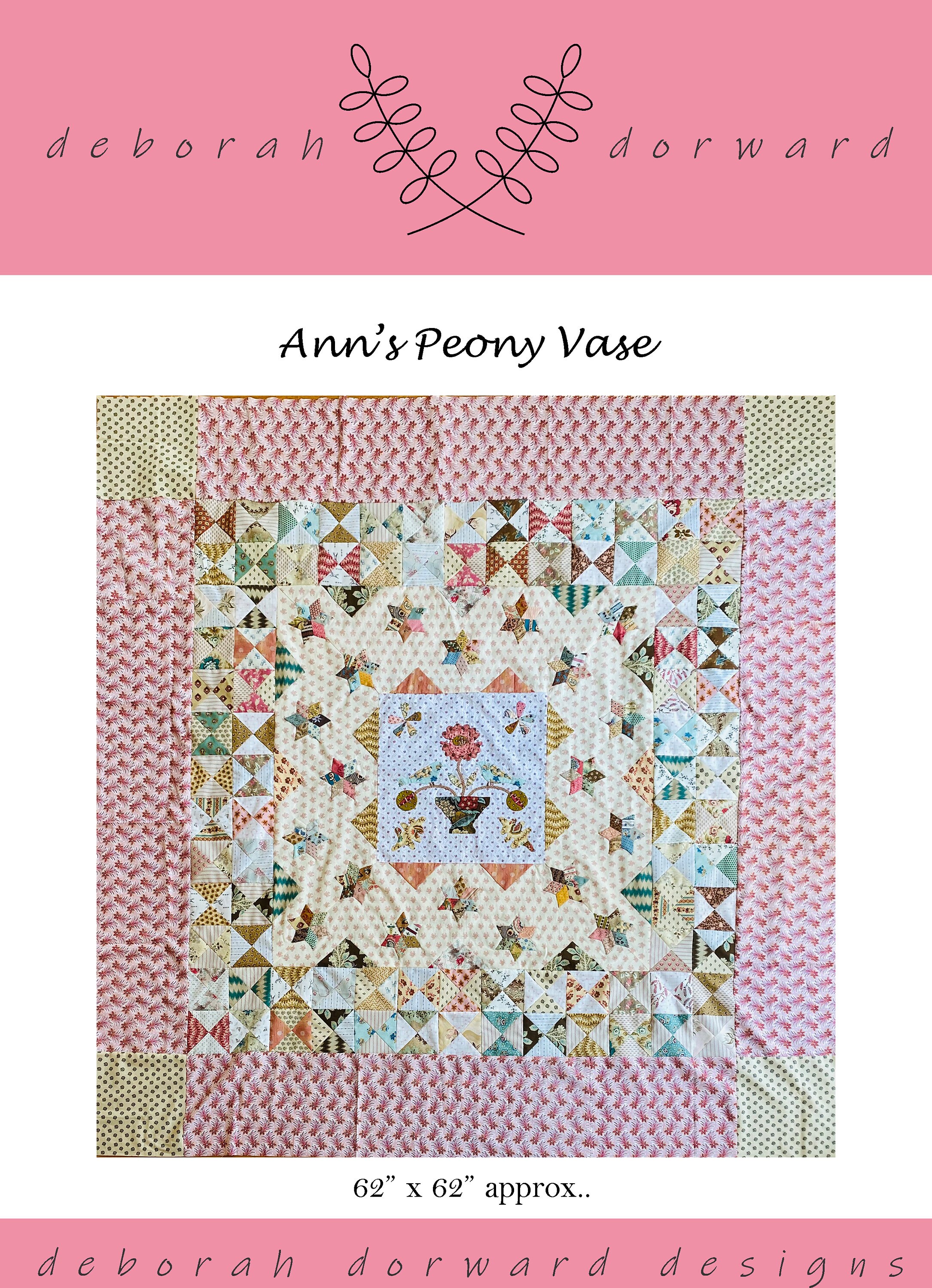 Ann's Peony Vase Quilt Pattern Etsy