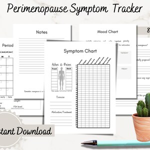 Perimenopause Printable Symptom Tracker for Women menstrual - Etsy