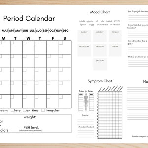 Perimenopause Printable Symptom Tracker for Women menstrual - Etsy