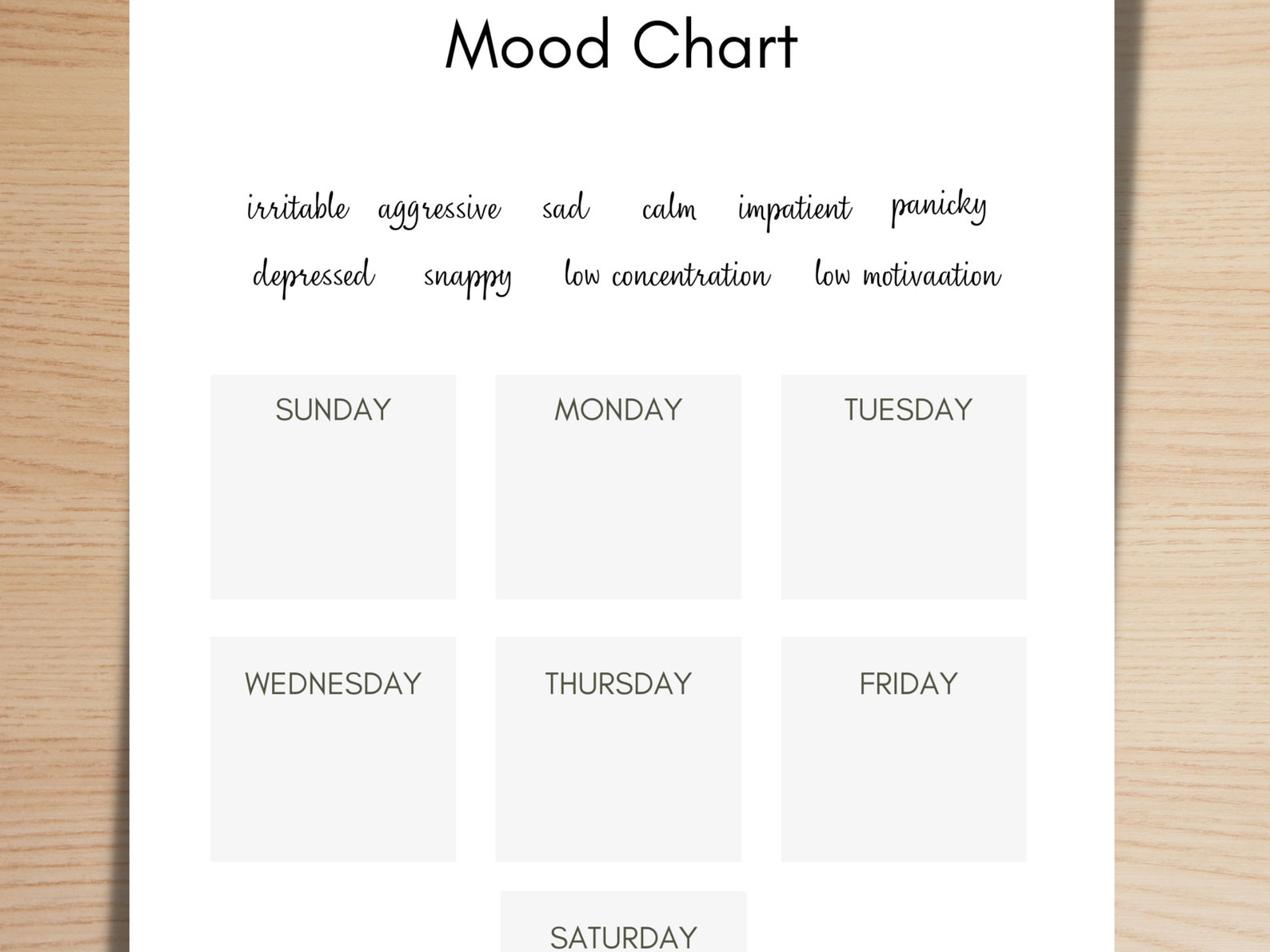 Perimenopause Printable Symptom Tracker for Women menstrual Etsy