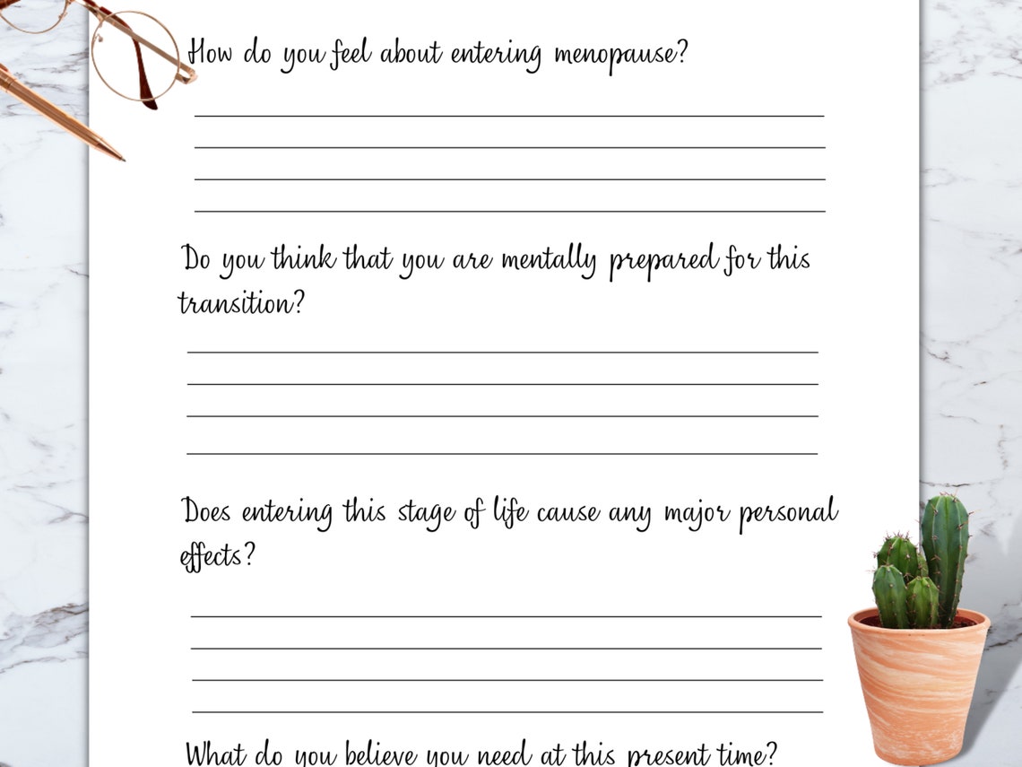 Perimenopause Printable Symptom Tracker for Women menstrual - Etsy