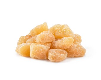 NUTS U.S. - Unsulphured Crystallized Ginger Chunks, No Artificial Colors, Fresh and Delicious Dried Gingers in Resealable Bag!!!