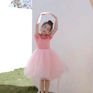 READY TO SHIP- Tutu dress, Girls Pink Dress, Ballerina Dress, Tulle Dress for girl, Princess Dress, Girls Birthday Dress, Toddler dress