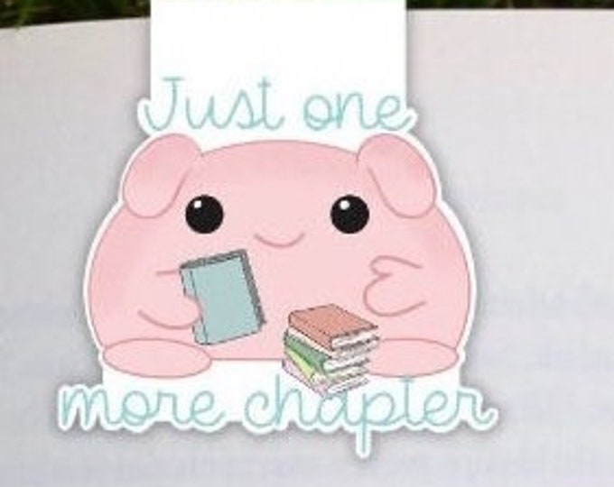 Just One More Chapter Magnetic Bookmark | Bibliophile Gifts |  Reader Gifts | Bookworm Gifts | Bookish Gift | Reading Gifts | Book Club