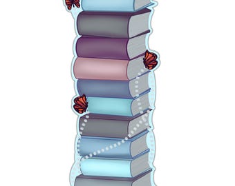 Double Sided Book Tracker Bookmark: Bibliophile Reading Log