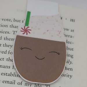 Hot Chocolate Squishmallow Double Sided Magnetic Bookmark | Bibliophile Magnetic Bookmark |  Reader Gifts | Bookworm Gifts Squishmallow