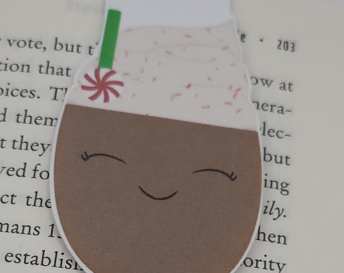 Hot Chocolate Squishmallow Double Sided Magnetic Bookmark | Bibliophile Magnetic Bookmark |  Reader Gifts | Bookworm Gifts Squishmallow