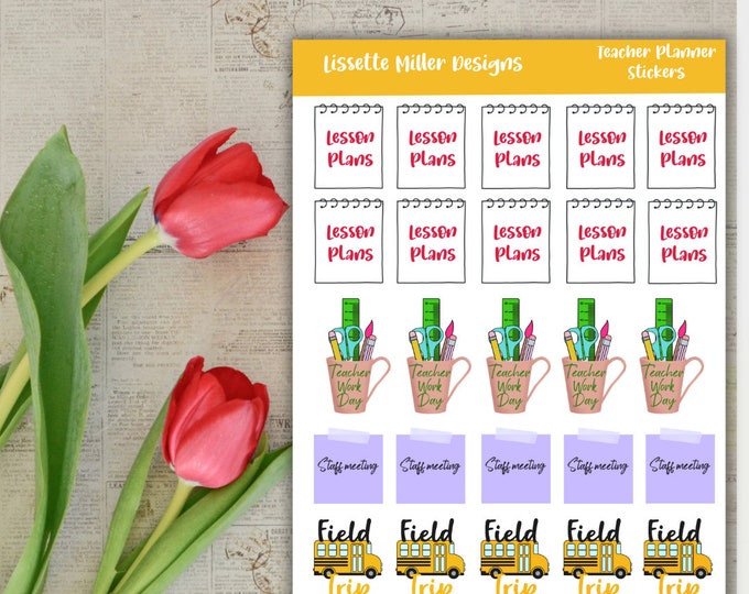 Teacher Planner Sticker Sheet