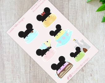 Gumdrop and Friends Fun at the Park Planner Sticker Sheet | Planner Stickers | Daily Planner Stickers | Theme Park Sticker Sheet
