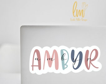 Personalized Name Laptop Decals
