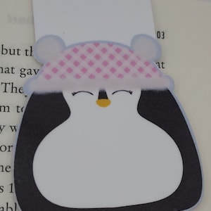 Penguin Squishmallow Double Sided Magnetic Bookmark | Bibliophile Magnetic Bookmark |  Reader Gifts | Bookworm Gifts Squishmallow