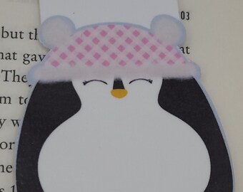 Penguin Squishmallow Double Sided Magnetic Bookmark | Bibliophile Magnetic Bookmark |  Reader Gifts | Bookworm Gifts Squishmallow