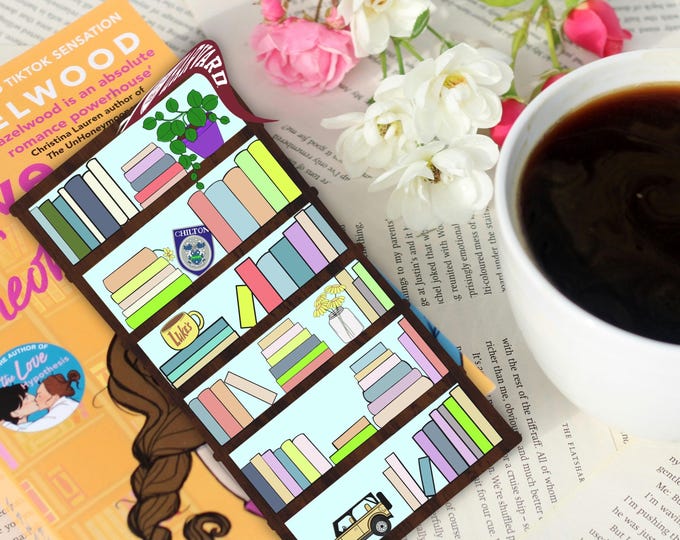 Gilmore Girls Themed Bookshelf Tracker Bookmark | Reading Habit Tracker Bookmark | Book Lover Gift | Book Tracker Bookmark