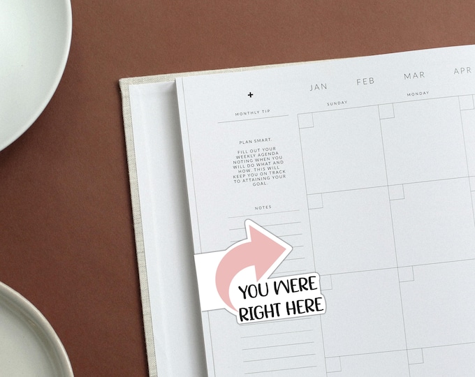 You Were Right Here Magnetic Arrow Bookmark | Horizontal Magnetic Bookmark | Book Lover Gifts | Double Sided Bookmark