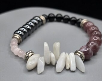 Handcrafted Bracelet Empath Protection Crystal Shield for Sensitive Souls Everyday Wear Energy Cleansing Emotional Balance Daily Grounding