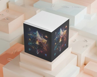 Note Cube Merkabah Desk Accessory Gifts for Her Gifts for Him Teacher Gift Home Office Productivity Tool Back to School Spiritual Scripting