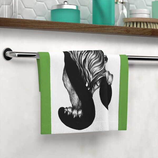 Graphically Designed Leo Face Towel | Hand Towel| Zodiac Themed| Leo Sun| Leo Moon| Venus in Leo