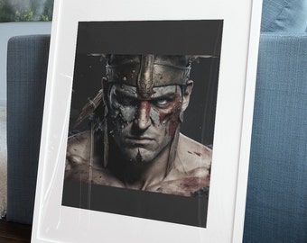 Spartan Battle Ready Printable Art Duty and Discipline Honor and Courage Instant Download Office Wall Inspirational Art