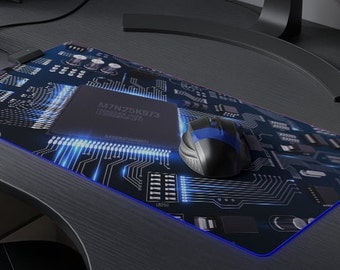 One (1) Ultrawide LED Mouse Pad Game Room Home Office Décor Workspace Enhancement Desk Accessory Student Teacher Gift Workspace Aesthetics