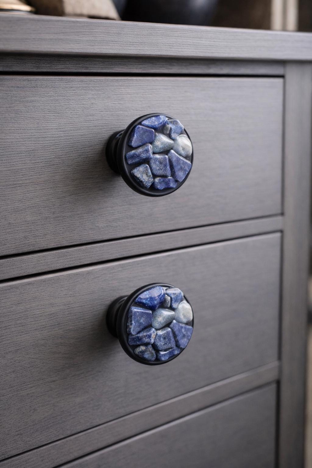 slim fit dress slacks Round Gray Marble Knob
