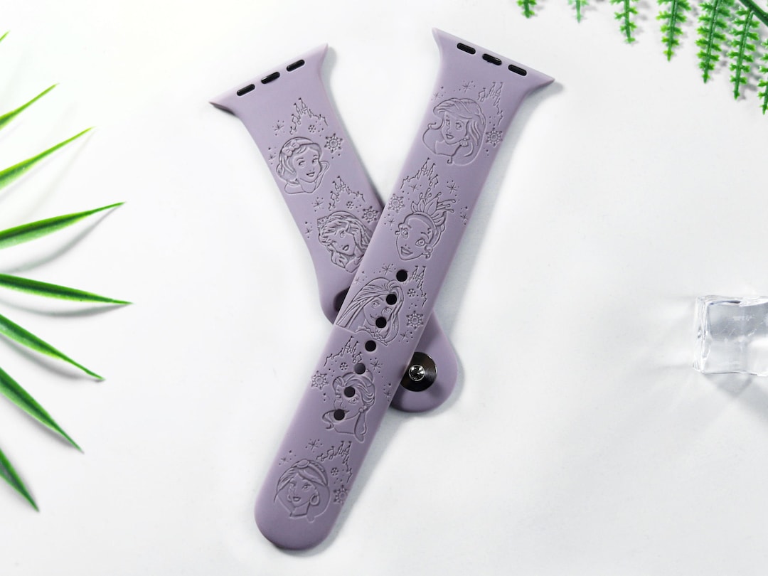 Disney Apple Watch Banddisney Princess Theme engraved Watch Etsy
