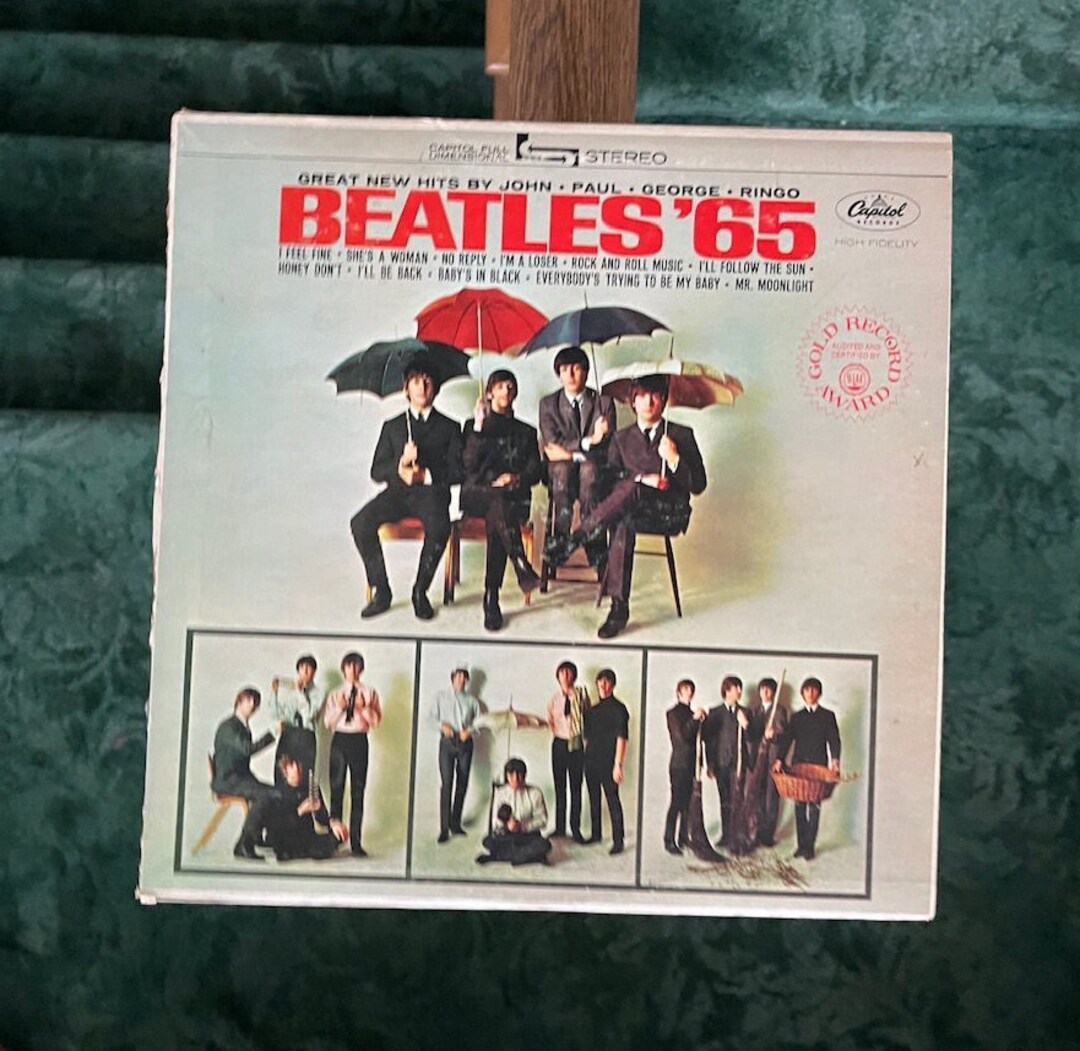 Vintage The Beatles 65 LP Record Album Capitol Vinyl Album Vinyl ST 