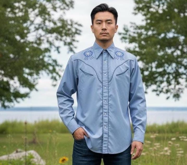 Smile Pocket Western Shirt - Etsy