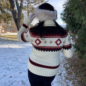 Vintage Cowichan Style Sweater, Medium / Small, Acrylic, Fingerhut Brand, Excellent Condition, Hey Dude, Big Lebowski, Westerly Style