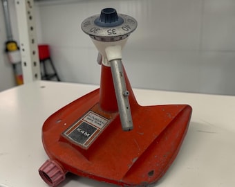 VIntage Sunbeam K4M Orange Metal Lawn Sprinkler, Spins, Collectible Sprinklers, Rare Color