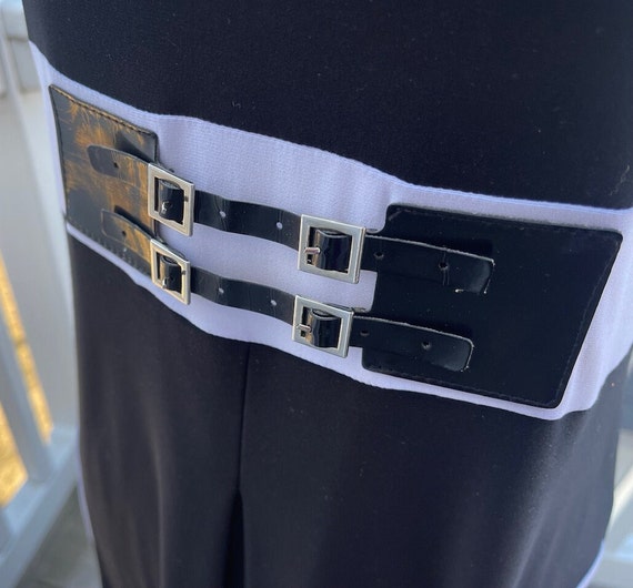 Vintage Black Designer Dress, Joseph Ribkoff, White Trim, Patent Leather  Belt, Poly Knit, Size 6, Vintage Women's Clothing, Excellent Cond. - Etsy