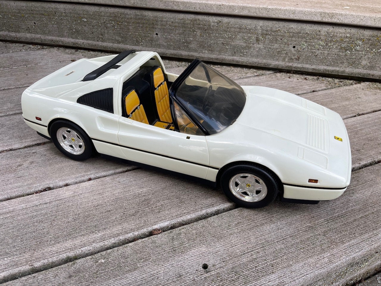 Vintage 1986 Barbie Ferrari Car Mattel White Black Gold Plastic Collectible Barbie Car Rare Barbie Ferrari Barbie Accessories Car Etsy