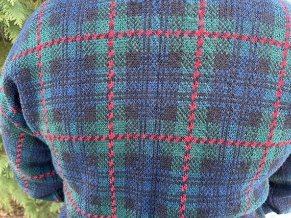 Vintage Pendleton Wool Plaid Cardigan Sweater, Me… - image 6