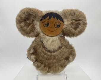 Vintage Cheburashka, Soviet Soft Toy, チェブラーシカ, Russian Toy