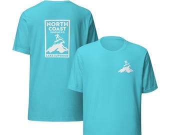 T-shirt de surf Minnesota, surf du lac Supérieur, T-shirt North Coast Surfing Co., coton, MN Surf, T-shirt de surf des Grands Lacs, Duluth, MN