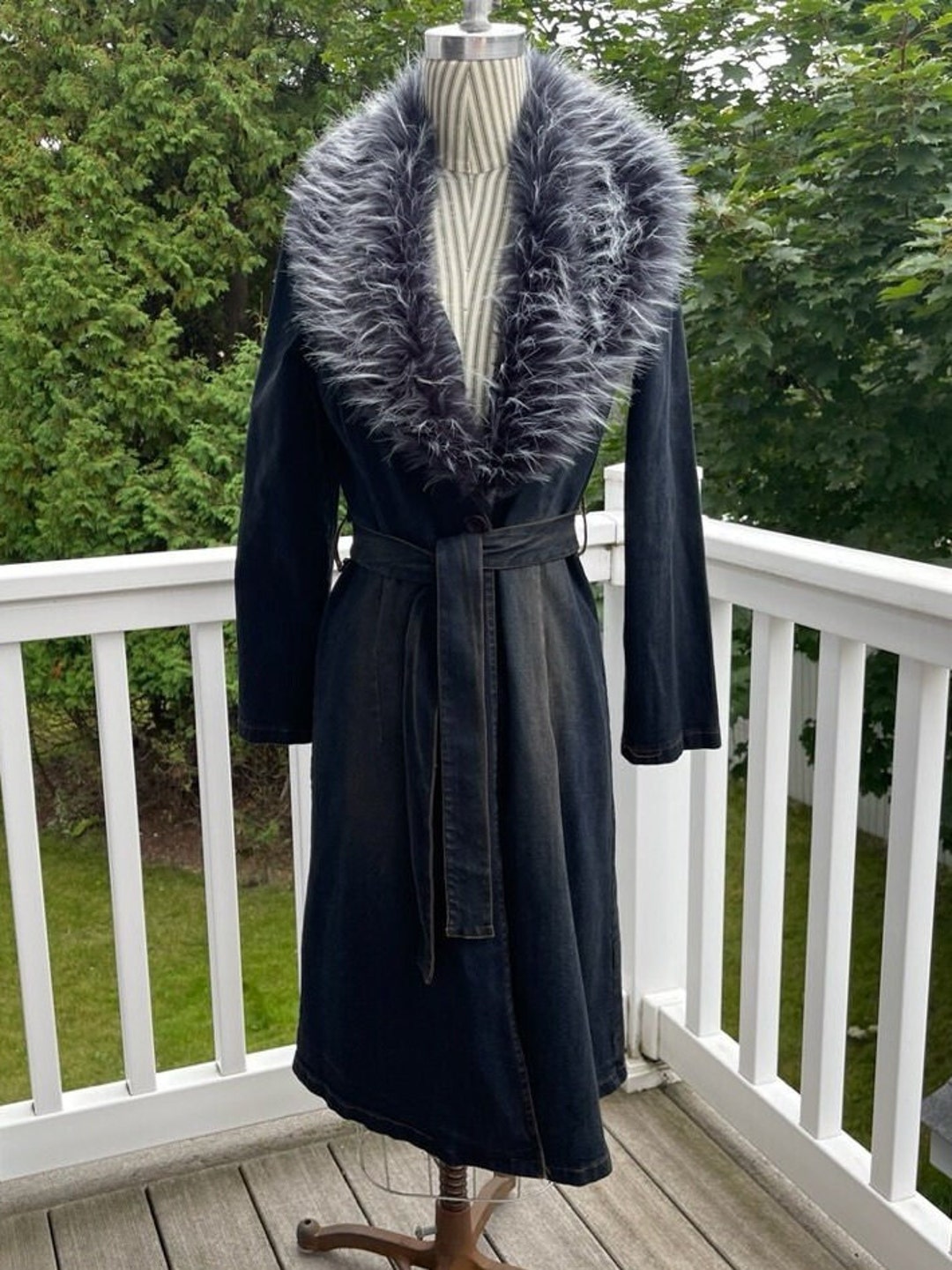 Vintage Y2K Denim Penny Lane Coat, BIG Soft Faux Fur Collar, Forever 21, Small, Dark Denim, Mod Coats, Excellent Condition - Etsy Vintage Y2K Denim Penny Lane Coat, BIG Soft Faux Fur Collar, Forever 21, Small, Dark Denim, Mod Coats, Excellent Condition - Etsy