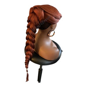two strand ponytail braid/pull through pony braid/