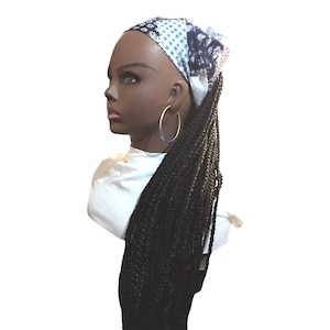 single braided scarf wig (size med) 24 inches