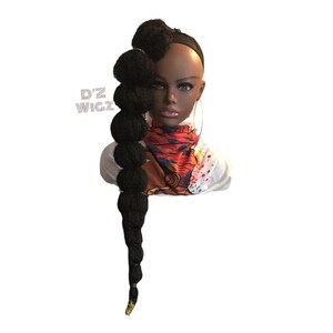 long bubble ponytail 28 inch