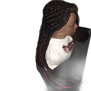 Thick Goddess braid style wig
