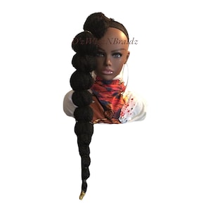 long bubble ponytail puffs 28 inches